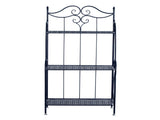 Metal Foldable 3-Tier Plant & Home Dcor Display Stand Rack / Book Shelf 04893666