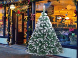 7FT Spray White PVC Christmas Tree 870 Branches 85031935