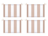 4PCS Outdoor Patio Seat Cushion Replacement Seat Cushion with Ties, 15" x 15" Patio Chair Pads for 08799345
