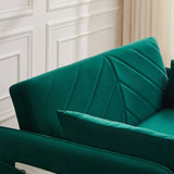 MH" Sleeper Sofa Bed w/USB Port, 3-in-1 adjustable sleeper with pull-out bed, 2 lumbar pillows and W1193137590