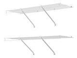 Wire Shelf Kit, 3 ft, Set of 2, Wall-Mounted Storage Shelves, Durable Carbon Steel Floating Shelves 38933297