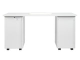 Manicure Nail Table with Drawer White 76449024
