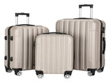 3-in-1 Multifunctional Large Capacity Traveling Storage Suitcase Luggage Set Champagne 91577439