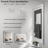 20x28 Inch Frameless LED Bathroom Mirror,Smart Mirror T3757P347013
