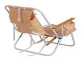 4-Position Adjustable Backpack Beach Chair, Foldable Rustproof Aluminum Frame Lounge Chair with 86485708