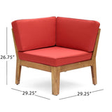 ZUN GRENADA CORNER AND COFFEE TABLE, RED 63888.00RED