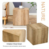 Elevate your living space with this square modern MDF coffee table that showcases smooth, light wood W1151P187996