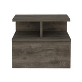 Adele Floating Nightstand with Drawer and Open Storage Shelves B200P188830