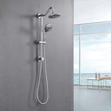 6 Inch Rain Shower Head with Handheld Shower Head Bathroom Rain Shower System W121956008