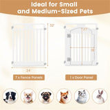 8-Panel HDPE Pet Fence , 50"x50"x32" Square 70573637