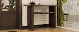 TREXM Elegant Minimalist Console Table with Rounded Edges and Sturdy Shelf Design for Entryway, N715P195554P