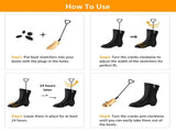 Adjustable Stretcher, Solid Pine Wood Shoe Shaper with Metal Crank & 8 Pressure Relief Plugs, 23861050