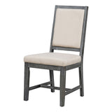 TREXM Retro Style Dining Chair Set with 4 Upholstered Chairs for Dining Room and Living Room WF305981AAB