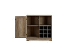 ZUN Wine Bar Cabinet for Liquor and Glasses, Farmhouse Coffee Bar, Cabinet with Wine Rack Barn Door W1758P210362