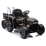 ZUN Ride on Tractor with Trailer,24V Battery Powered Electric Tractor Toy, 200w*2motor W1578P193900