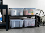 44 Qt. Plastic Storage Bins with Sealed Lids, Clear Gasket Box, Airtight Containers 4Pk 79625921