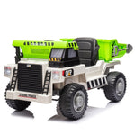 ZUN Ride on Dump Truck, 12V Ride on Car with Parents Control, Electric Dump Bed and Extra Shovel,Phone W1396P147016