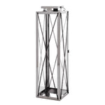 ZUN DEBORAH 22"H STAINLESS STEEL LANTERN 72183.00SIL