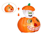 2.8 FT Halloween Inflatables Animated Pumpkin Ghost, Outdoor Decorations Blow Up Yard Decor with 71102192