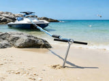 36" Stainless Steel Sand Anchor with Removable Handle, Bungee Line & Carry Bag 09203781