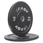 ZUN Weight Plates, Rubber Bumper Plates, 2 Inch Steel Insert 10lb Bundle Options Available for Home Gym 72852729