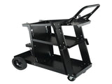 Heavy Duty Welding Cart 3-Tier, 400 Lbs Rolling Welder Cart with 360&deg Swivel Wheels & Tank Safety 84266210
