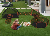Outdoor Cat Enclosures Indoor Cats, 6 in 1 Portable Cat Play Tent with Tunnels and Cat Houses 02504520