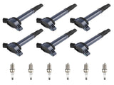 Pack of 6 Ignition Coil Spark Plugs fit for Lexus RX450h 3.5L V6 2010-2015 UF487 11659710
