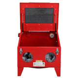 ZUN 40 Gallon Bench Top Air Sandblasting Cabinet Sandblaster Abrasive Blast Large Cabinet with Gun and 4 42974085