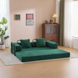 Floor,Compression Sofa,Convertible Floor Sofa Bed-with Pillow Back Support Armrest,Comfy Futon W3723P345018