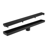28 Inches Linear Shower Drain, Included Hair Strainer and Leveling Feet W2287P147634