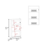 ZUN Juno 25.7" H x 15.7" W Narrow Mirror Medicine Cabinet, One door with Three interior Shelves for B070P242486