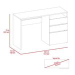 ZUN Louisiana Writing Computer Desk, Three Drawers B128P148934