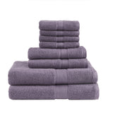 ZUN 100% Cotton 8 Piece Antimicrobial Towel Set B03599355