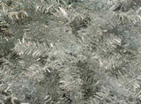4FT Sliver Pre-Lit Artificial Christmas Tree, Hinged Full Tree with Metal Stand, 400 Branch Tips, 97863431