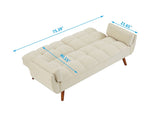 75" Flared Arm Convertible Sleeper Sofa 24804869