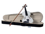 New 4/4 Acoustic Violin Case Bow Rosin White 23313207