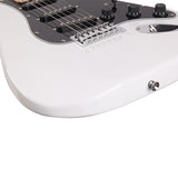 ZUN GST Stylish Electric Guitar Kit with Black Pickguard White 03087416