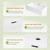 20-Inch bathroom vanity with ceramic sink and ample storage - ideal for small bathrooms WF324691AAF