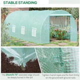 ZUN Walk-in Greenhouse 20x10x7ft Garden conservatory 76405274