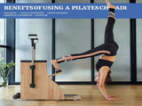 Pilates Chair Wunda Chair Pilates Combo Chair with Handles Split Pedals Reformer Machine for Yoga 00315186