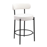 ZUN Woker Furniture Modern Counter Height Stools Set of 2, Uphsoltered 26" Seat Height Barstools with W1567P147206