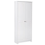 Double Door Five-tier Storage Cabinet White 84785421