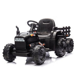 ZUN Ride on Tractor with Trailer,24V Battery Powered Electric Tractor Toy, 200w*2motor W1578P193900