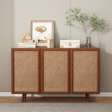Entryway Storage Media Console Farmhouse Tv Stand Accent Buffet Sideboard Cabinet With Doors and W2263P207528