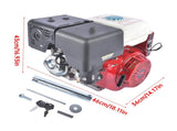 13HP 389cc 4-Stroke Gas Engine with Electric Start, Single Cylinder Go Kart Motor Horizontal Shaft 67462999