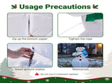 Shaking Snowman Inflatable 5.6ft, 190D Polyester Christmas Yard Decor with 3 LED Lights, US Plug 12V 78981445