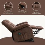 ZUN Power Lift Recliner Chair Recliners for Elderly Heat and Massage Recliner Chair for Living Room W1521P182423