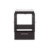 Bathroom Vanity with Sink, 2 Doors, 1 Drawer, Black Wengue B097P350324