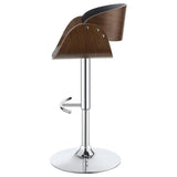 Black and Chrome Adjustable Bar Stool B062P153497
